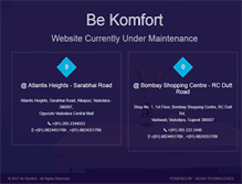 Tablet Screenshot of bekomfort.com